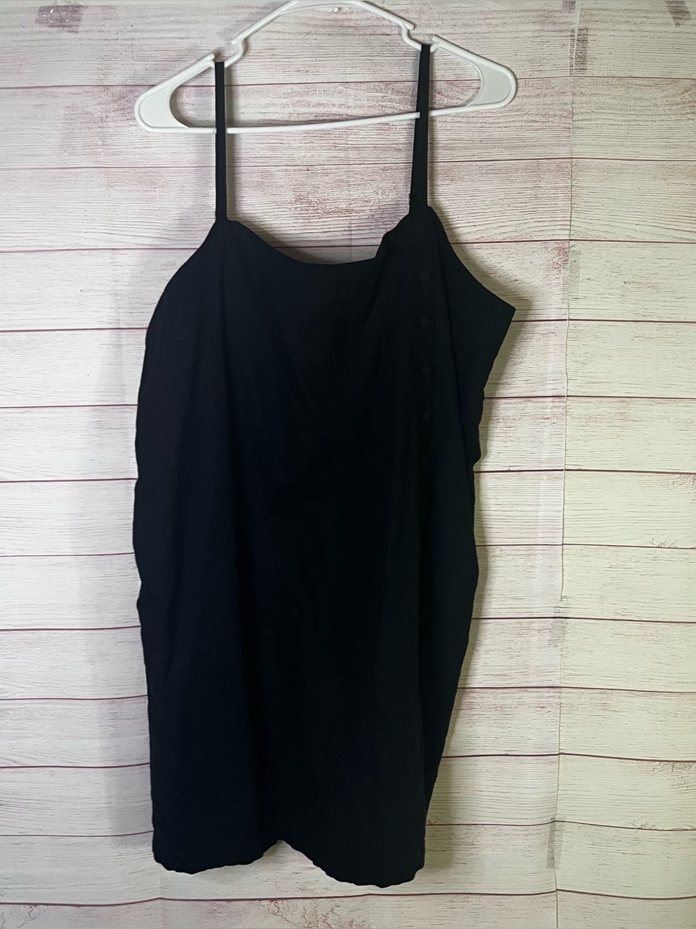 Abercrombie & Fitch Linen‎ Cotton Spaghetti Strap Pocket Dress Size XLT